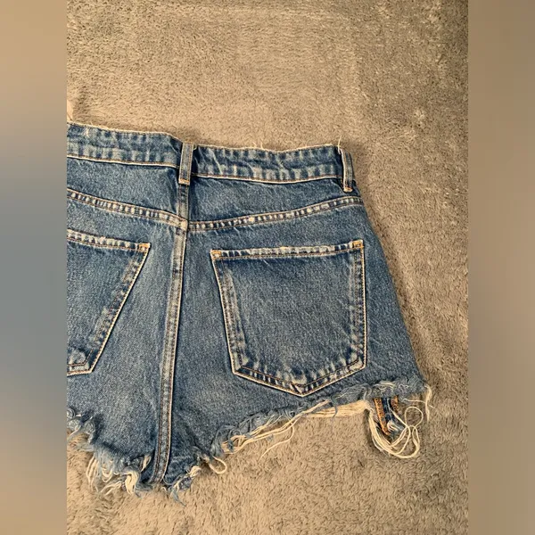 Zara Denim cutoff Blue Women Shorts 4 - Image 9
