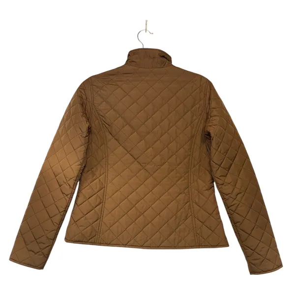Cutter & Buck Womens‎ Brown Quilted Full Zip Mock Neck Jacket Small Lightweight - Image 5