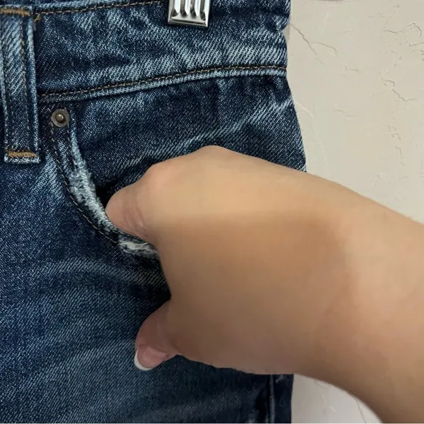 Lee Vintage Modern High Rise Wide Leg Cropped Denim Jeans‎ - Image 6