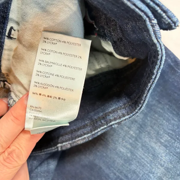 NWT Pilcro womens high rise skinny dark wash jeans. Size 30 ankle. no distress - Image 4