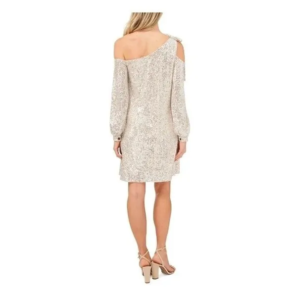 CeCe‎ Sequined One Shoulder Cocktail and Party Dress Size Small - Image 3