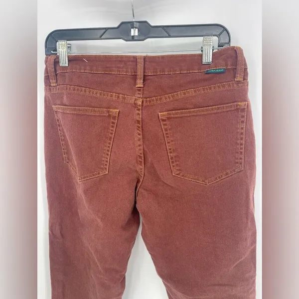 WORN Jeans Brick‎ Red Denim Womens Size 6 / 28 Colored Wash Casual - Image 5
