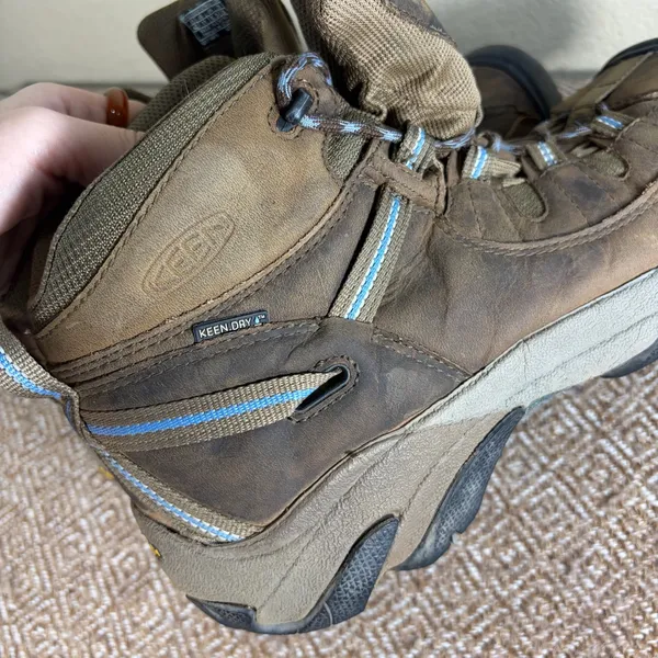 Keen Dry Targhee II Brown Nubuck Waterproof Womens Hiking Boots Sz 11 Outdoor - Image 7