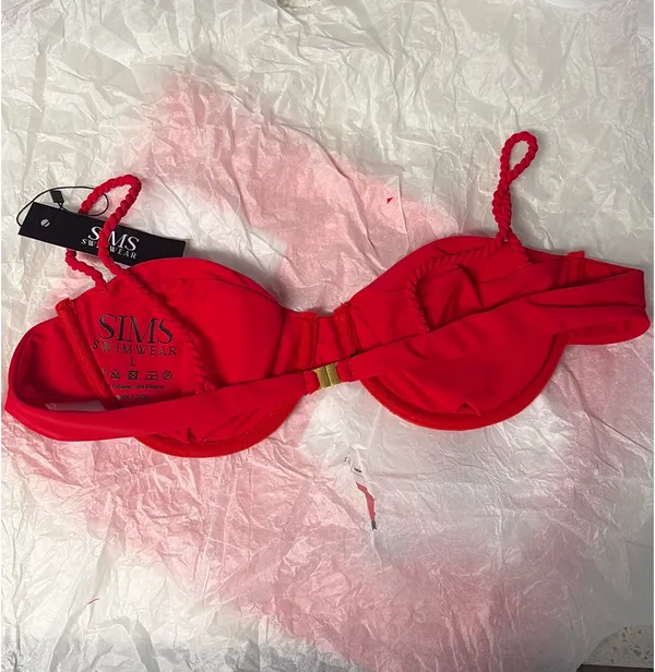 SIMS Swimwear Thong Bikini Set Red Size L - Image 2