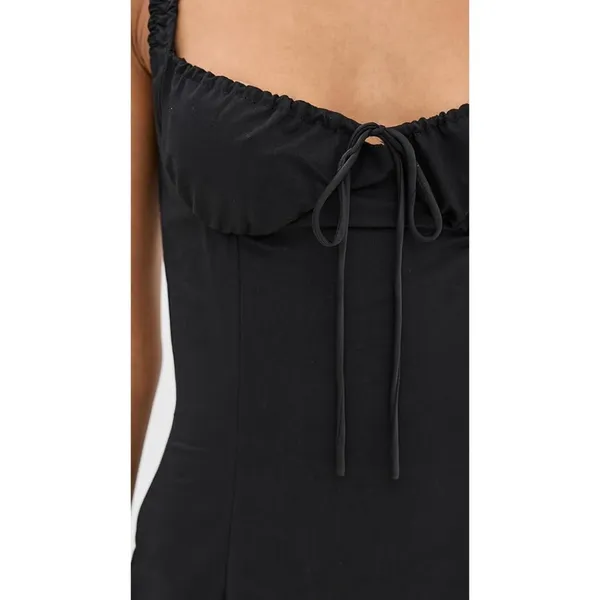 LIONESS Hot Nights Maxi Dress in Onyx XSmall New Womens Long Cotton Gown - Image 9