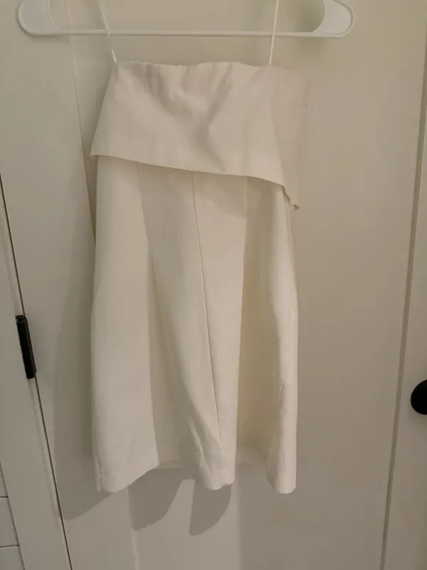 ZARA Mini White Strappy Dress - Image 3