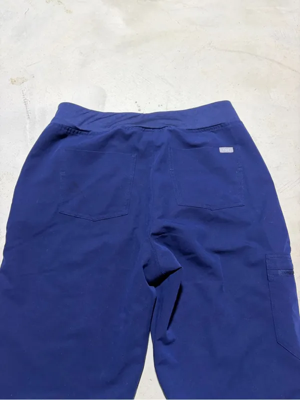 Figs Navy Drawstring scrub Jogger Pants large - Image 15