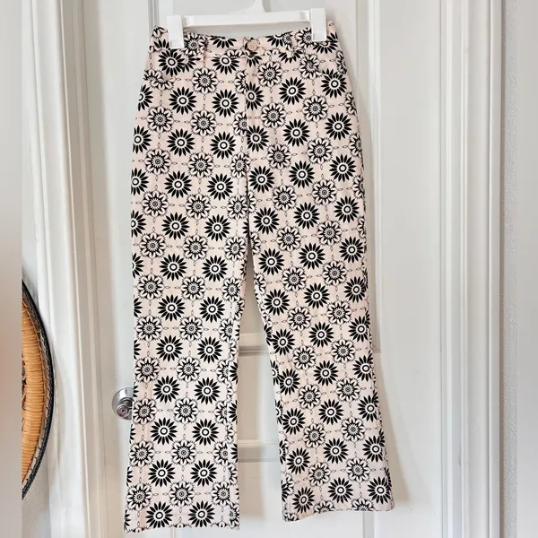 Rolla’s Floral Printed 100% Cotton‎ Straight Jeans size 8 Small Casual Preppy - Image 3