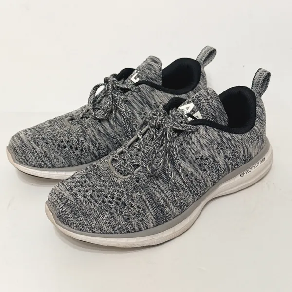 APL Athletic Propulsion Labs TechLoom Pro Sneakers Womens 5.5 Grey White‎ Knit - Image 3