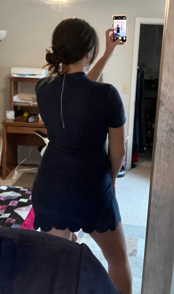 HYFVE Blue Suede Dress - Image 3