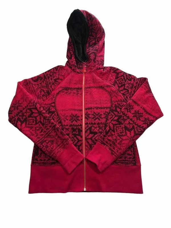 Lululemon Scuba Special Edition Sherpa Lined Hoodie Jacket Sz 10 Fleece Cozy Y2K - Image 2
