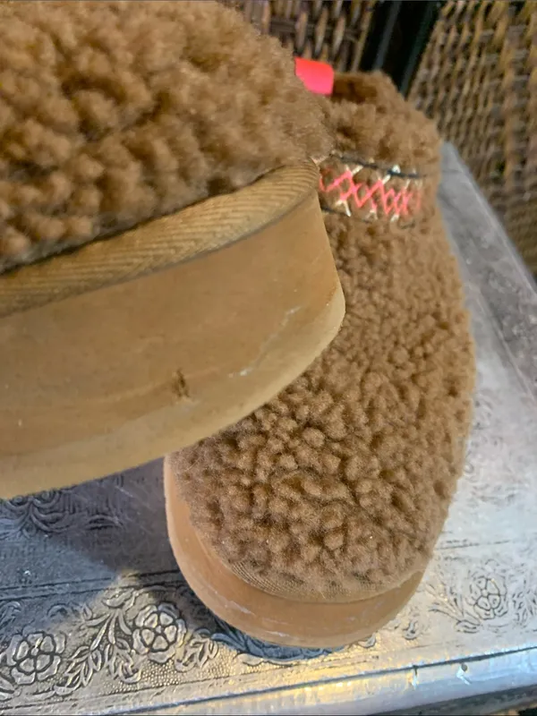 UGG Tazz Braid Platform Slippers Hardwood Size 9 - Image 4