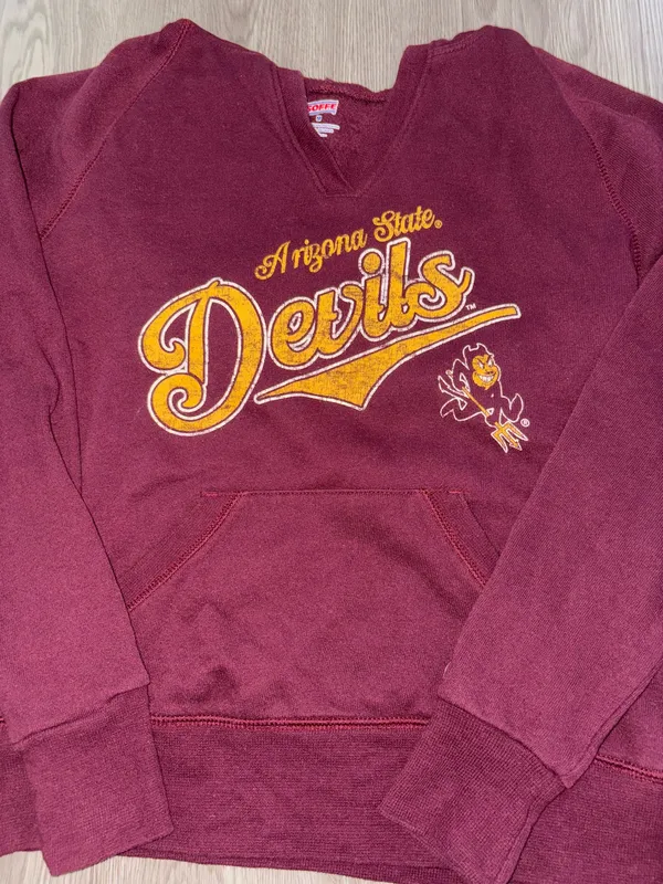 Arizona State University Burgundy Red Graphic Hoodie - Image 3