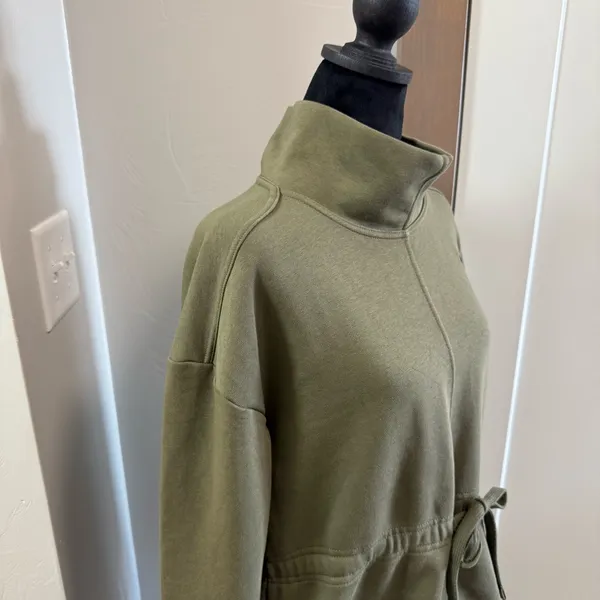 Nike‎ Olive Hunter Green Dri-FIT Get Fit Pullover Training Top Sweatshirt Hoodie - Image 4