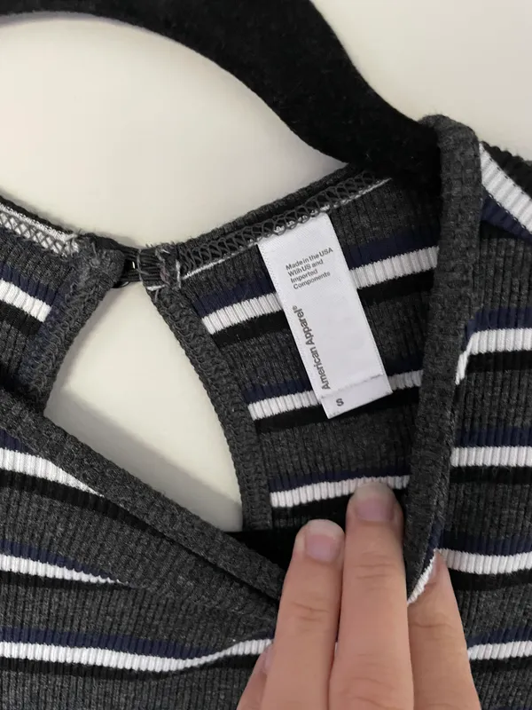 American Apparel Striped Body Suit - Image 4