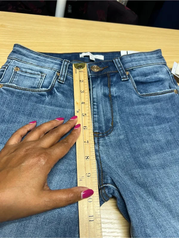 NWT STS Blue Ellie High Rise Crop Skinny Jeans Raw Hem Size 25 - Image 10