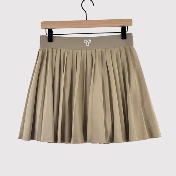 Aritzia TnAction Womens Skort Khaki Mini Pleated Tennis Skirt Pickleball Medium - Image 3
