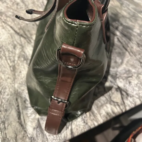 Stylish Green and Brown Women's Bag Xidibaoluo - Image 3