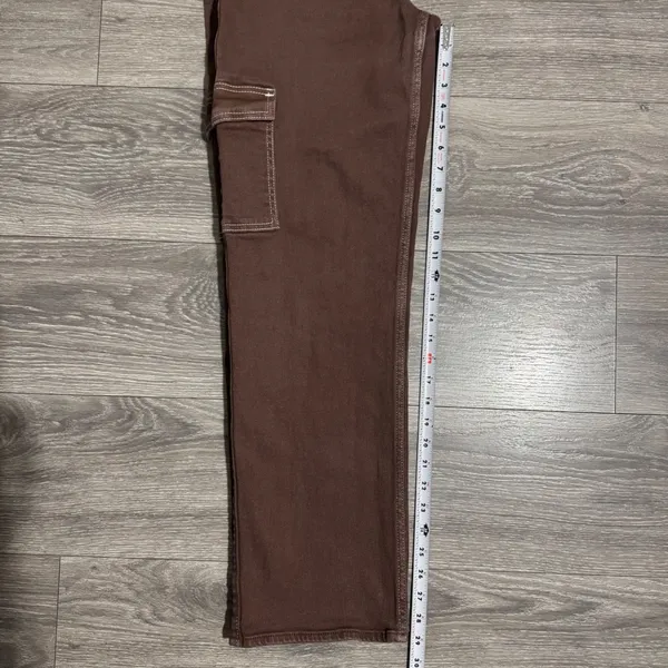 Hollister Ultra High-Rise Dad Jeans‎ Brown Cargo Contrast Stitch 3R W26 L31 - Image 10