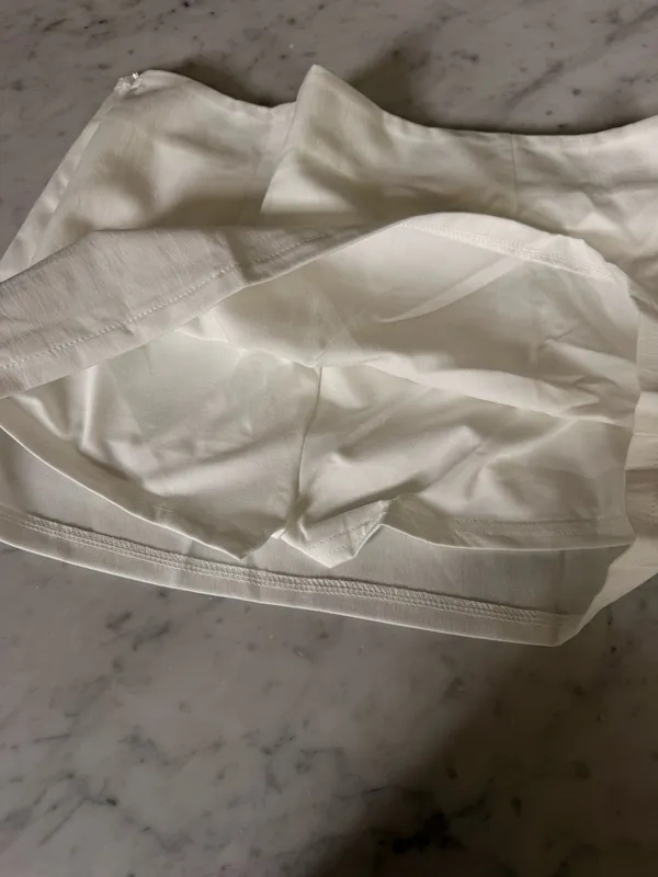 White Shein Mini Skirt with Shorts - Image 2