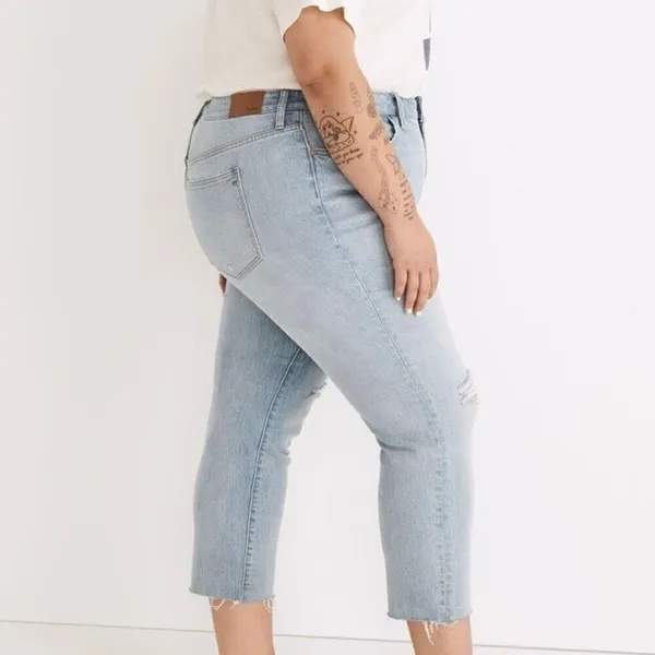 Madewell High Rise Slim Boyjean in Prentice Wash - Image 3