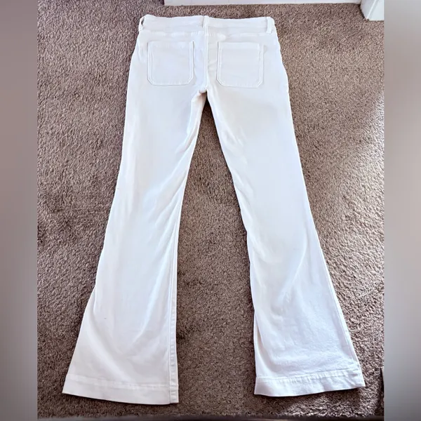 Gap 1970 White Flare Coupe Evasee Jeans - Image 2