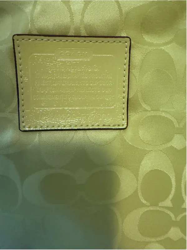 Coach Getaway Signature Nylon Packable Weekender Pouch Citrine F77560 - Image 6