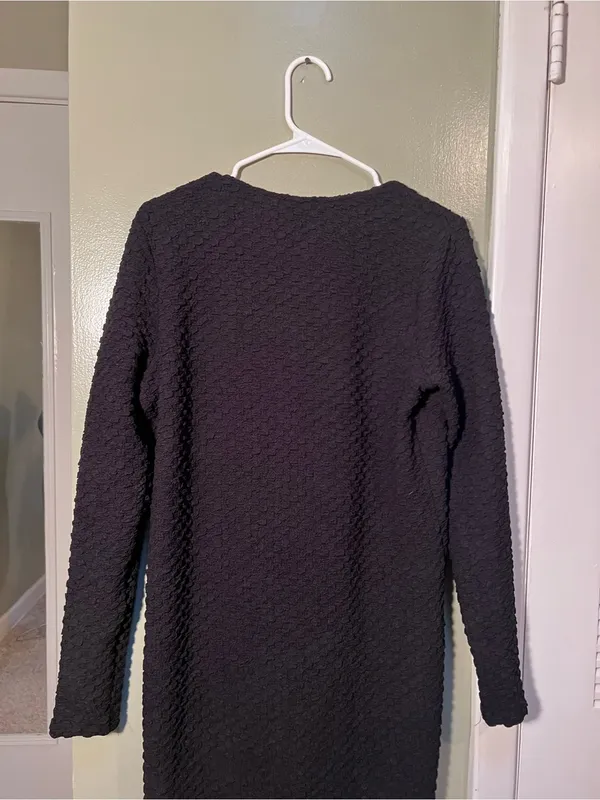 Dolan Left Coast Collection Womens Sz Small Extreme Length Textured Duster Black - Image 8