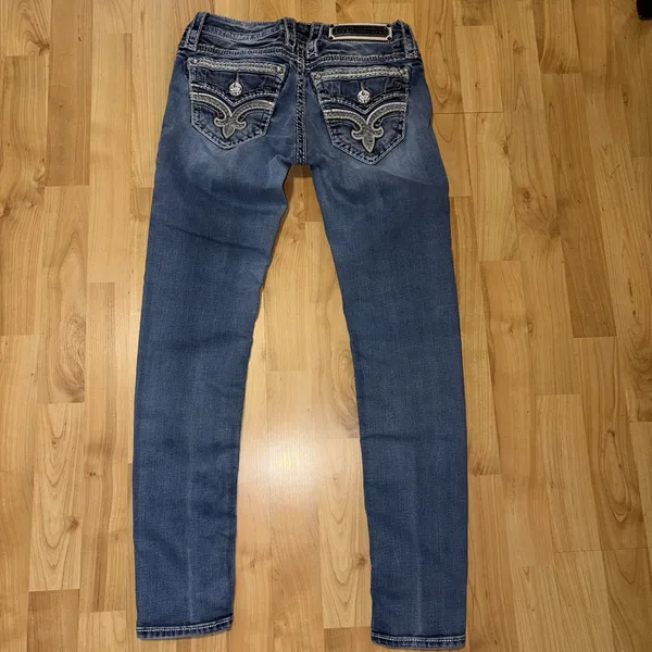Rock Revival Lanlan Skinny Low Rise Jeans Womens size 26 Rodeo - Image 2