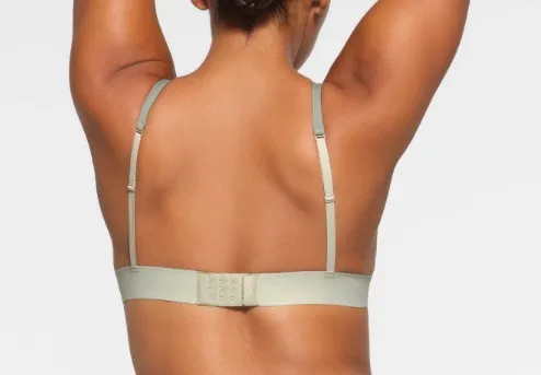 SKIMS Cotton Rib Plunge Bralette M - Image 2