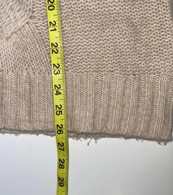 Aerie Cream Soft Chunky Knit Oversized Pullover Sweater - Image 8