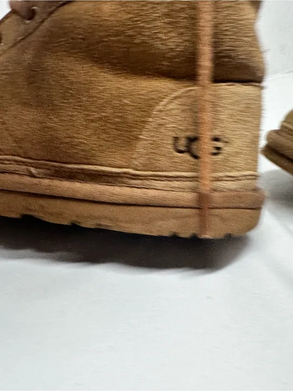 UGG Neumel Hi lace up Winter boots Sz: M8 W9.5 chestnut suede shearling lining. - Image 7