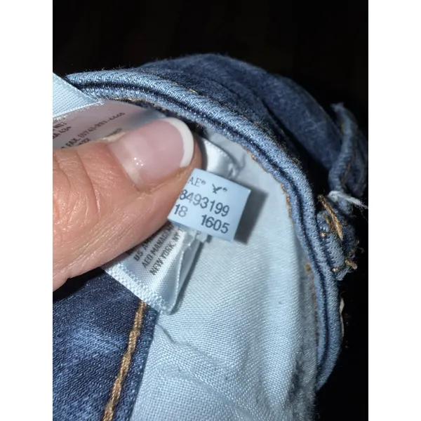 American‎ Eagle Super Hi-Rise Jegging Sz 2 Regular Blue 360 Next Level Stretch - Image 5