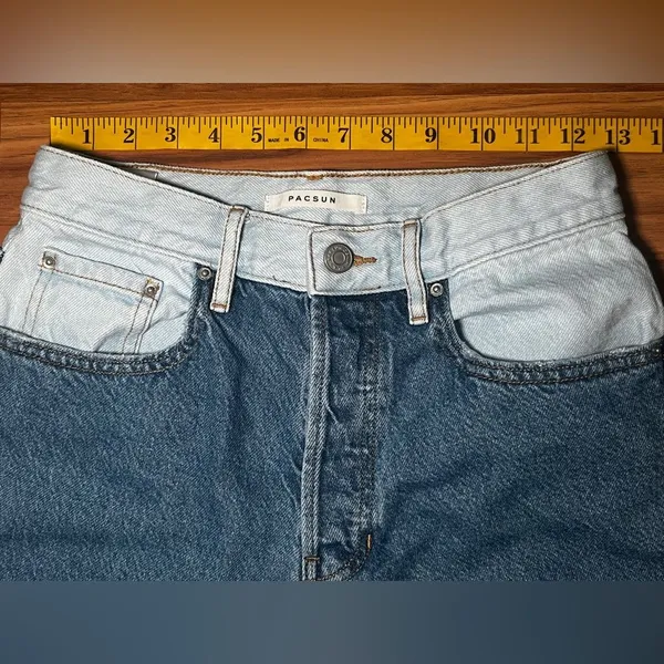 Pacsun Dad Jeans Patch Denim Size 26 Women's Button Fly - Image 7