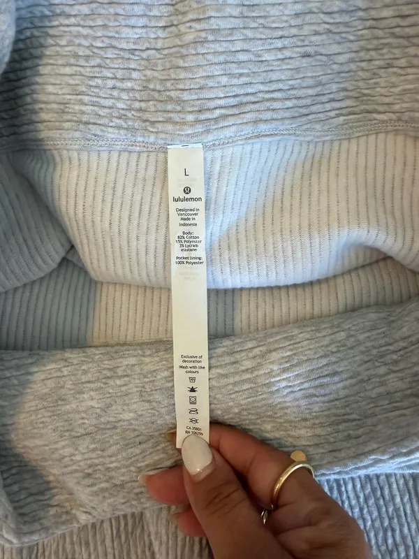 Lululemon Women's Along the Way Dress Ultra Light Gray Size: L - Image 5