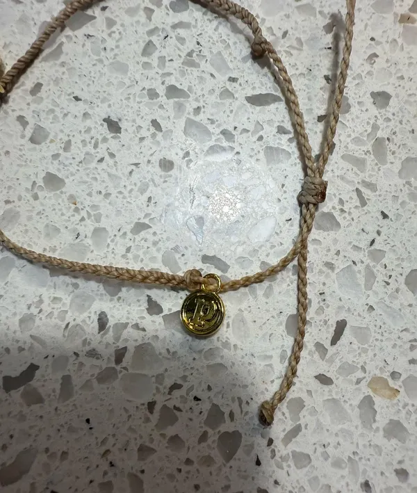 Pura Vida gold wave and sun charm bracelet - Image 3