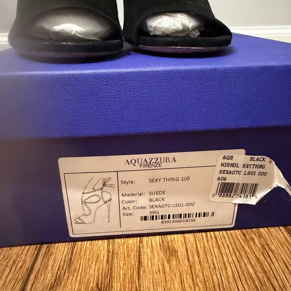 Aquazzura suede sexy thing heels size 39.5 - Image 3