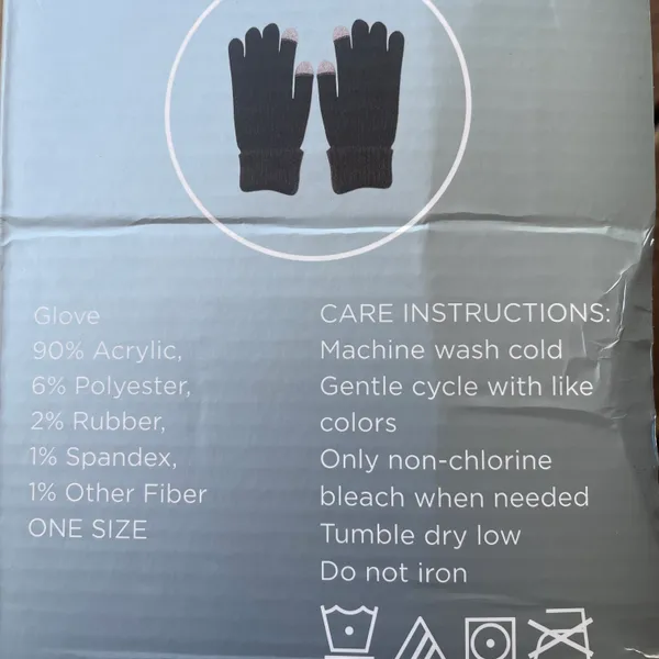Memory Foam Slipper Boots Set With Gloves Gift Set Gray - Image 6