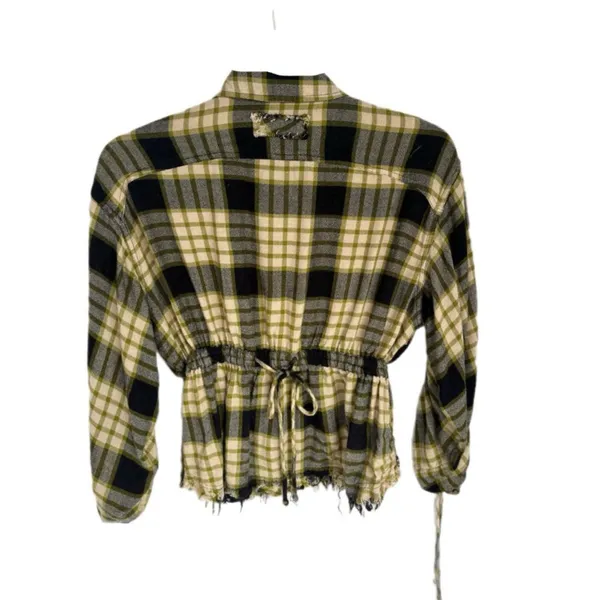 We the Free pacific dawn plaid wool blend shirt PLAID SIZE SMALL - Image 3