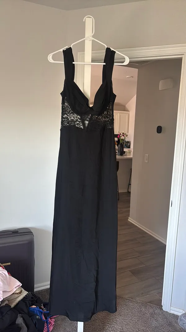 Hello Molly Satin Dress Maxi - Image 3