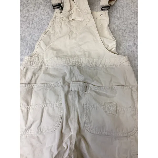 Alpine Design Womens XS Off White Relaxed Fit Cotton Overalls ADW24904 NWT‎ - Image 7