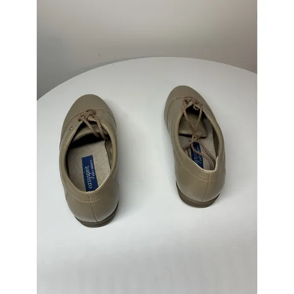 Easy Spirit Women's Motion Lace up Oxford Leather Shoes Size 6.5 Beige - Image 3