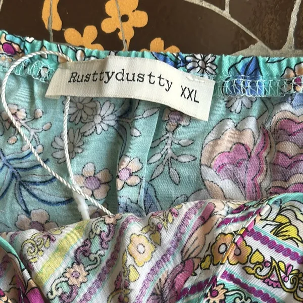 RUSTTYDUSTTY BOHO MAXI SUNDRESS Sz:XXL - Image 8
