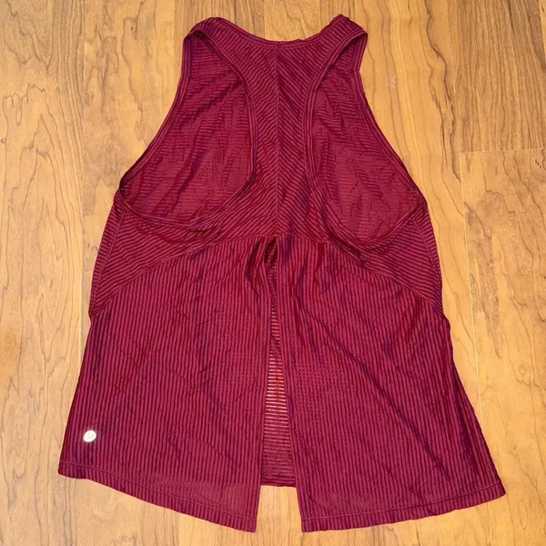 LULULEMON Miles Ahead Tank Top‎ Racerback Ruby Wine Small - Image 5