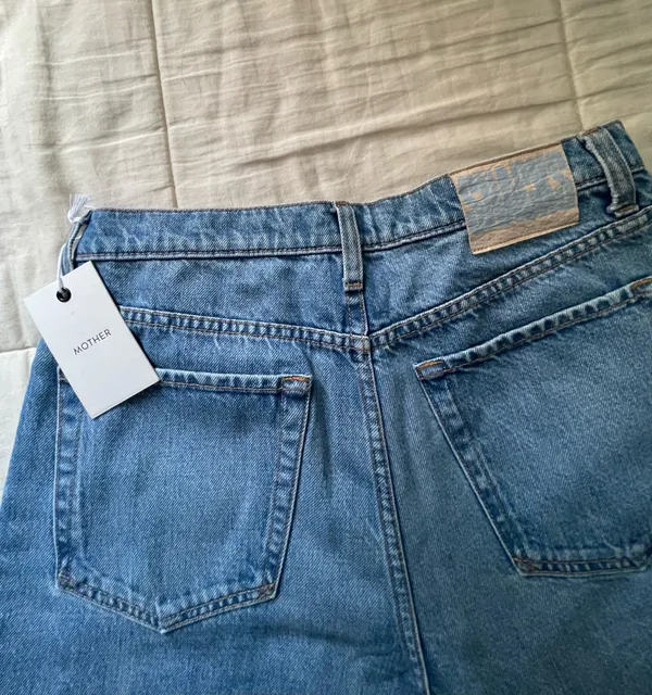 Mother Snacks Pleated Fun Dip Puddle Jeans - Image 9