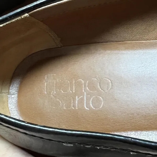 Franco Sarto Shoes Women's Size 8.5 Black Cason Loafer Flats Lug Sole Minimalist - Image 9