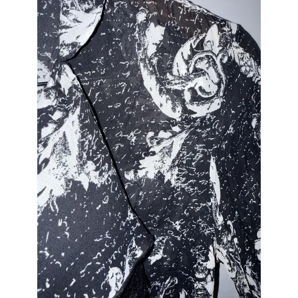Vtg Y2K Whimsigoth Top Lace Ruffles Witchy Fairy Grunge‎ Dark Romantic Goth Sz S - Image 3