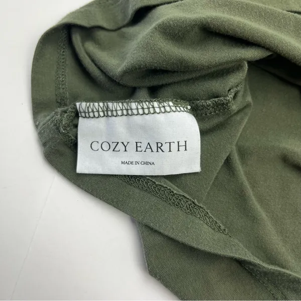 Cozy Earth Women’s Short Sleeve Shirt Top Size XL Pocket Bamboo Blend‎ *FLAW - Image 3