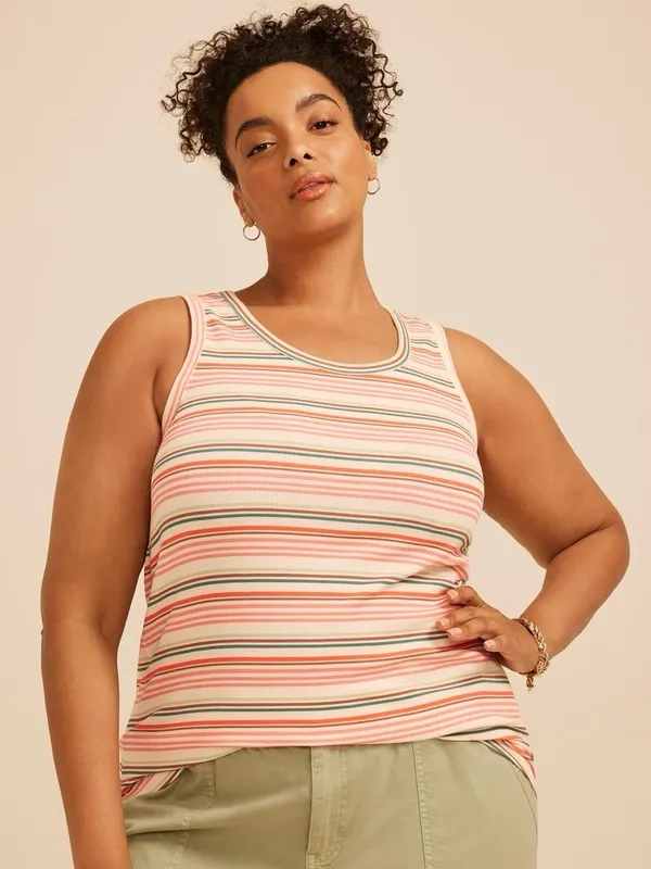 NWT Maurice’s 24/7 Striped Tank, Size 2X - Image 2