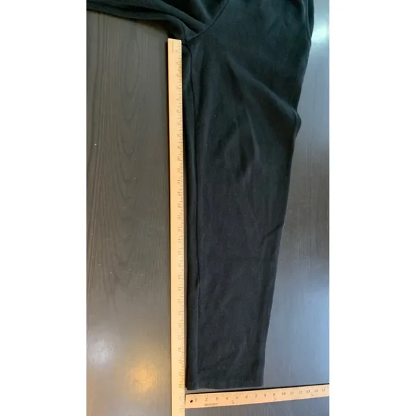 FH Clothing Co Black Ribbed Knit‎ Lounge Pants Women Large 100% Cotton Vermont - Image 7